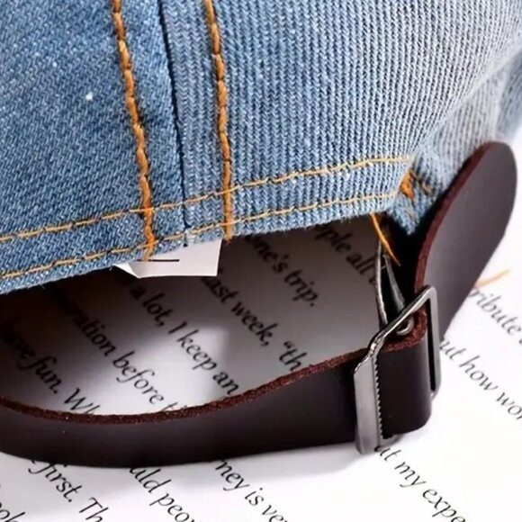 USA Rinestone Denim Ladies or Teens Hat / Cap Beautiful Designed Patrotic "NEW" - Picture 4 of 5